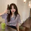 Phiên bản Hàn Quốc Áo sơ mi hoa ngắn tay cổ điển dành cho nữ mùa hè Slim-Fit Ve áo nhỏ khí chất sang trọng Áo ngắn