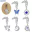 Bluelover Giả Bụng Nhẫn Dangling Rốn Nhẫn Nữ Bướm Trái Tim Mặt Trăng Tòn Ten Kẹp Trên Bụng Nút Nhẫn Không Xuyên Trang Sức Mới