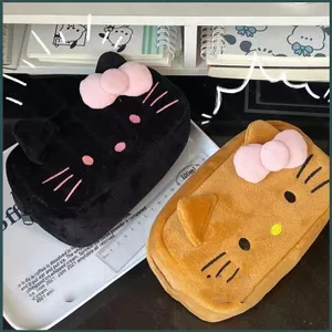YT4 Hellokitty Hoạt Hình Dễ Thương Sang Trọng Hộp Đựng Bút Chì Dung Tích Lớn Sinh Viên Bảo Quản Văn Phòng Phẩm Hộp Đựng Mỹ Phẩm Túi Bảo Quản