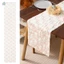 Easter Bunny Table Runner Phong Cách Bắc Âu Sang Trọng Trang Trí Ngày Lễ Khăn Trải Bàn Mềm Mờ Cho Tiệc Tại Nhà Ăn Lễ Hội