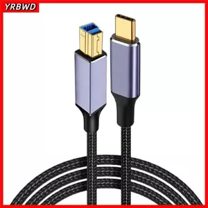 Cáp máy in YRBWD Type-C, Cáp Nylon bện nam sang nam USB C sang USB B 3.0, Dây máy quét tốc độ cao truyền dữ liệu bền chuyên nghiệp cho / / Máy tính xách tay