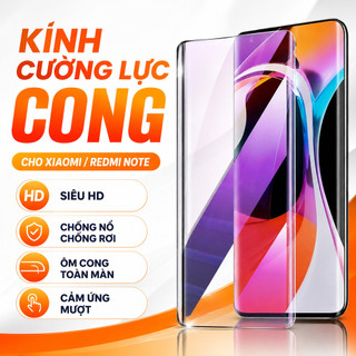 Kính cường lực cong full keo siêu bền chống nổ cho Xiaomi 11 12 13 14 15 Pro Ultra Redmi Note 11 12 13 14 15 Pro 15C 11T