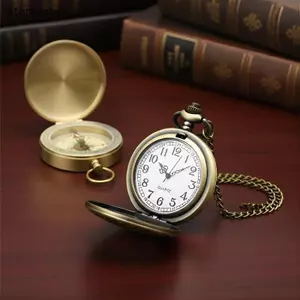Đồng hồ nam thạch anh cổ điển Nhà thơ rỗng Dây chuyền cổ tròn độc đáo Người cha Quà tặng sinh nhật hoặc tốt nghiệp Đẹp
