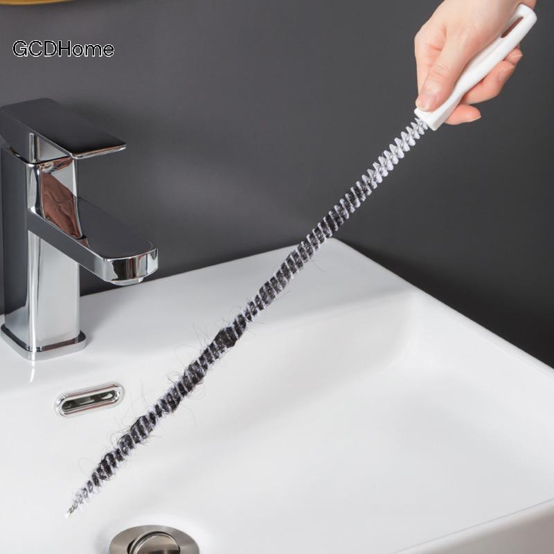 GCDHome Nạo vét Bàn Chải Phòng Tắm Ống Thoát Tóc Bồn Rửa Bàn Chải Làm Sạch Thoát Nước Bụi Linh Hoạt Bụi Tắc Cắm Lỗ Tẩy Dụng Cụ HOT