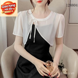 Giao hàng nội địa từ Việt Nam Mùa Hè 2025 Mới Nữ Mỏng Voan Khăn Choàng Ngắn Áo Khoác Thời Trang Che Cho Váy Váy Thời Trang Váy Phù Hợp Với Hàng Đầu