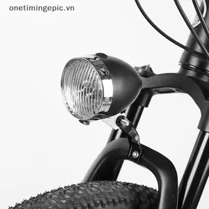 VFZ Cổ Điển Retro Đèn Pha Xe Đạp ABS Vỏ 3 Đèn LED Xe Đạp Đi Đêm Cảnh Báo An Toàn Đèn Trước Không Có Pin OTE