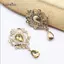 AqToCna 32 * 60MM cho kim cương giả Nút tóc Manualidades Phụ kiện Diy Flat ba Trâm cài Phụ kiện trang sức AqToCna