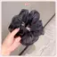 JRP Lưới Phản Quang Quá Khổ Scrunchies Cao Su Lớn Dây Buộc Tóc Trơn Co Giãn Tóc Cô Gái Đuôi Ngựa Giá Đỡ Nữ Phụ Kiện Tóc JRP