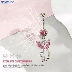 Bluelover Bướm Pha Lê Tòn Ten Bụng Nút Nhẫn Bằng Thép Không Gỉ Lấp Lánh Rốn Xuyên Cho Bể Bơi Đảng Trang Sức Thời Trang Mới