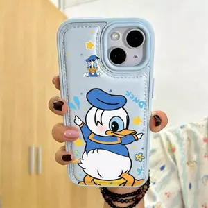 Ngôi sao dễ thương vịt cho iPhone17promax trường hợp 16/15/14/12 dễ thương soft trường hợp
