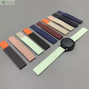 Dây đeo từ tính YOLOGO, Dây đeo vòng silicon 20 / 22mm, Vòng đeo tay thể thao đàn hồi có thể điều chỉnh thời trang cho Huawei GT5 / GT4 Dễ đeo