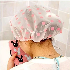 Mũ chụp tóc khi tắm bằng nilong, mũ chụp tóc nilong