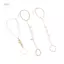 PNPIA- Mặt Dây Chuyền Vòng Tay Liên Kết Kết Kết Nối Màu Vàng Rộng Ngón Tay Vòng Tay Cho Nữ Liên Kết Tay Dây Trang Sức
