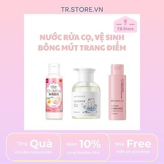 Dung Dịch Vệ Sinh Cọ, Mút Trang Điểm M'aycreate 255ml - Phiên Bản Đầu Pump Cải Tiến
