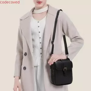 Túi xách nữ COSCOVED, Túi da đeo chéo dung tích lớn bằng da, Chống trộm thời trang với dây đeo có thể điều chỉnh có thể tháo rời Túi đeo vai PU màu trơn Nam nữ