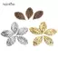 AqToCna Thời Trang 50 Chiếc Lá Filigree Kim Loại Thủ Công Trang Sức DIY Phụ Kiện Mặt Dây Chuyền AqToCna
