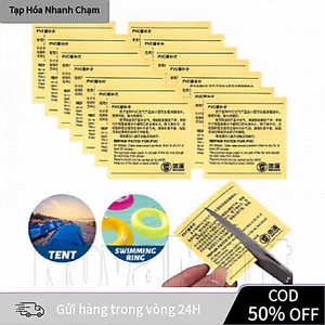 【COD】Set Miếng Dán Vá Bể Bơi Bơm Hơi PVC Tự Dính – Vá Phao, Đệm Hơi, Lều Ngoài Trời