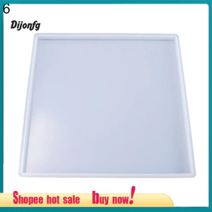 Thủ Công Khay Đĩa Bát Trái Cây Silicon Vuông Hình Chữ Nhật Khuôn Nhựa DIY Dụng Cụ