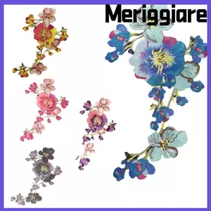 MERIGGIARE Hoa Thêu Táo, Handmade May Trên DIY Quần Áo Phụ Kiện, Thời Trang DIY Đính Miếng Dán Sang Trọng Đầm May Miếng Dán Váy Dạ Hội