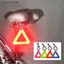 Biển hiệu an toàn xe đạp tam giác phản quang co giãn để đi đêm FSI