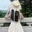 🔥có hàng sẵn🔥đi biển mũ cói dễ thương Gothic Mori Series Mục Vụ Nguyên Bản Mũ Rơm lolita Ren Nơ Top Mũ Streamer Mũ Rơm Mũ Chống Nắng