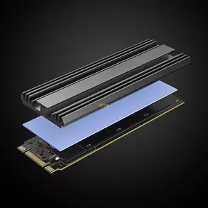 Btsg Tản Nhiệt Nhôm Cho M 2 Làm Mát Tản Nhiệt Tản Nhiệt Nhiệt Miếng Lót Nhiệt Cho M 2 NVME PCIE 2280 SSD Đĩa Cứng PS 5