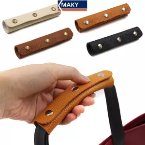 MAKY Tay Cầm Da Chống Gọn Túi Đơn Giản Có Thể Tháo Rời Tay Cầm Da Hộp Tay Cầm Kéo Cần Cầm Vỏ Da Chống grip VN