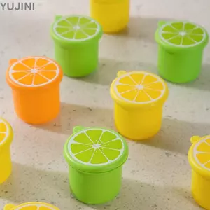 Xi lanh hộp đá YUJINI, Khuôn làm đá viên họa tiết chanh di động, Khay đựng đá chống rơi PE chất lượng cao