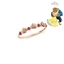 Người Đẹp Và Quái Vật Nhẫn Disney Hoa Hồng Belle Công Chúa Mở Nhẫn Nữ S925 Mạ Vàng
