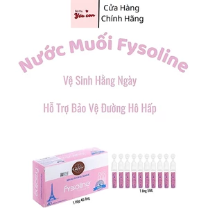 Nước Muối Sinh Lý Fysoline Hồng Vệ Sinh Mắt Mũi Miệng Làm Sạch Mũi ,Kháng Viêm, Hỗ Trợ Hô Hấp Cho Bé