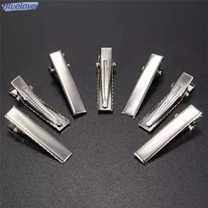 Bluelover 50 Chiếc Thời Trang Bạc Phẳng Kim Loại Kẹp Tóc Prong Kẹp Tóc Bằng Kim Loại Kẹp Tóc Mới