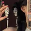 MJnmc Phong Cách Trung Hoa Men Bướm sel Kẹp Tóc Nữ Hanfu Phong Cách Cổ Xưa Kẹp Bên Phụ Kiện Tóc Mới