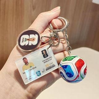 Mặt dây chuyền bóng Messinai Malmbap c Lo Móc khóa Megamo Mặt dây chuyền 2026 World Cup Món quà nhỏ 26... 28 FKQS