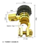 Công tắc tắt pin ô tô Pin hình chữ L Công tắc chống rò rỉ (15,5-17mm) Màu đen và đỏ 6,28 JES5