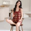 Phụ Nữ Không Tay Đệm Loungewear Bộ Quần Short Ngọt Ngào Trang Phục Thường Ngày Cho Trong Nhà Nghỉ Hàng Ngày Và Mùa Hè Thư Giãn Tại Nhà Dịp