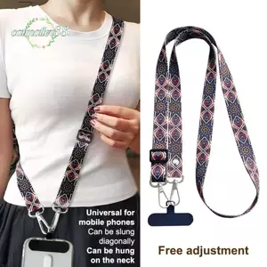 Dây buộc điện thoại di động CATMALLER88, có dây đeo cổ đeo chéo chống mất, dây treo móc kép có thể điều chỉnh