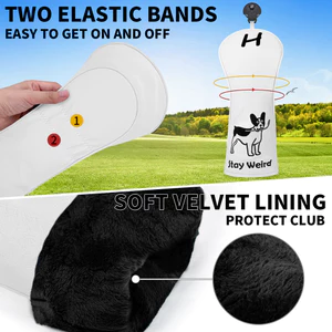 Mới Puppy Câu Lạc Bộ Golf Bán Chạy Đa Năng Lông Cừu PU Lót Gỗ Bảo Vệ 135UT