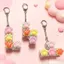 Siêu Dễ Thương Siêu Dễ Thương Mèo Xước 4 Nút Giải Nén Đồ Chơi Nút Giải Nén Tiện Dụng Dụng Cụ Móc Khóa Mặt Dây Chuyền