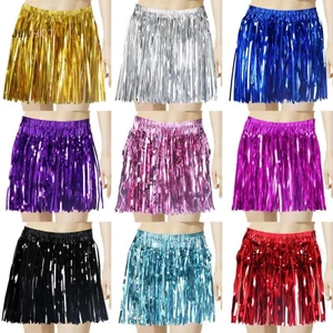 JULYHOT Đầm Mưa Lụa Nhiều Màu Sắc Cho Cổ Vũ Trẻ Em & Người Lớn Khiêu Vũ Hula Trang Trí Tiệc Phong Cách Hawaii Đầm Massivedeals