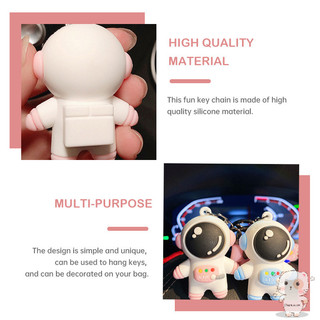 【Chamvn】Móc khóa búp bê phi hành gia hoạt hình Quà tặng sáng tạo Phụ kiện túi du hành vũ trụ Cặp đôi Mặt dây