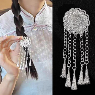 Tua rua hướng dương kẹp tóc phong cách dân tộc sáng bóng, thiết kế thoáng mát