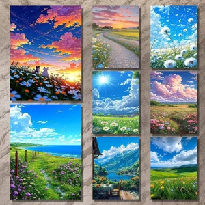 Anime Nhật Bản Phong Cách Thiên Nhiên Canvas Tranh Nghệ Thuật Nhà Trang Trí Tường Canvas Poster