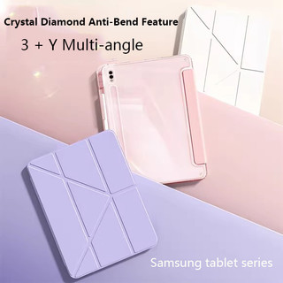 Ốp Lật Acrylic Y-Folding HD Cho Samsung Galaxy Tab S10 Lite 10.9inch 2025 SM-X400 X406B S10 FE Plus S9 S8 S7 FE A8 S6 Lite Vỏ Bảo Vệ Có Khe Cắm Bút