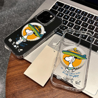 Ốp lưng bảo vệ trong suốt họa tiết Snoopy cho iPhone 11 12 Pro 13 Pro Max 15 Pro Max 14 16 Pro 16 Plus 17 Air 17 Pro 17 Pro Max