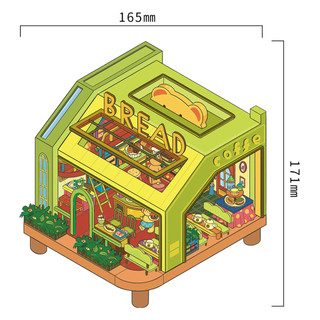 Senyou Phiên Bản Lớn 19.0 Món Tráng Miệng Lật Series Cảnh Quan Dán Ba Chiều 2.5D Dễ Thương DIY Giải Nén Cảnh Dán
