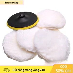 【24H】Phớt Lông Cừu Đánh Bóng Xe Hơi Ứng Dụng Để Đánh Bóng Bề Mặt Kính Ô Tô, Đèn, Góc Hẹp, Máy Lạnh, Tủ Lạnh, Đồ Gỗ...