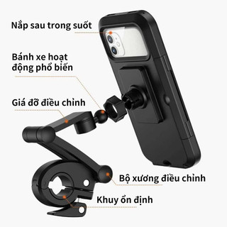 Giá Kẹp, Giá Đỡ Điện Thoại, Đi Xe Đạp Chống Nước Xoay 360 Độ