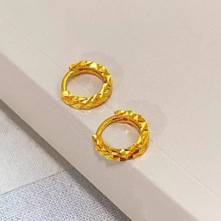 Bông Tai Hình Học Hợp Kim Vàng Phong Cách Retro, Trang Sức Cao Cấp Cho Nữ