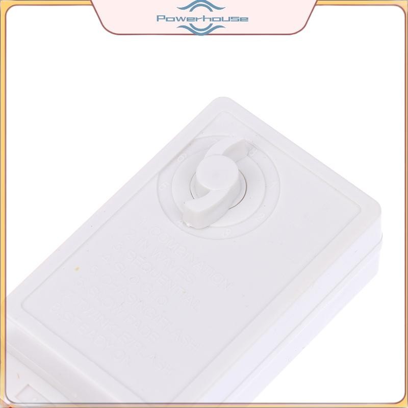 Bộ điều chỉnh ánh sáng dây LED POWER EK-04 2 / 4 chiều 8 núm chức năng / Bộ điều khiển điều chỉnh ánh sáng loại nút nhấn không hàn.