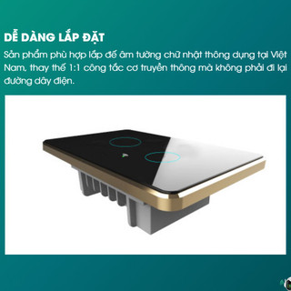 Công tắc cảm ứng thông minh Rạng Đông CTCU.WF CN.2W.SP